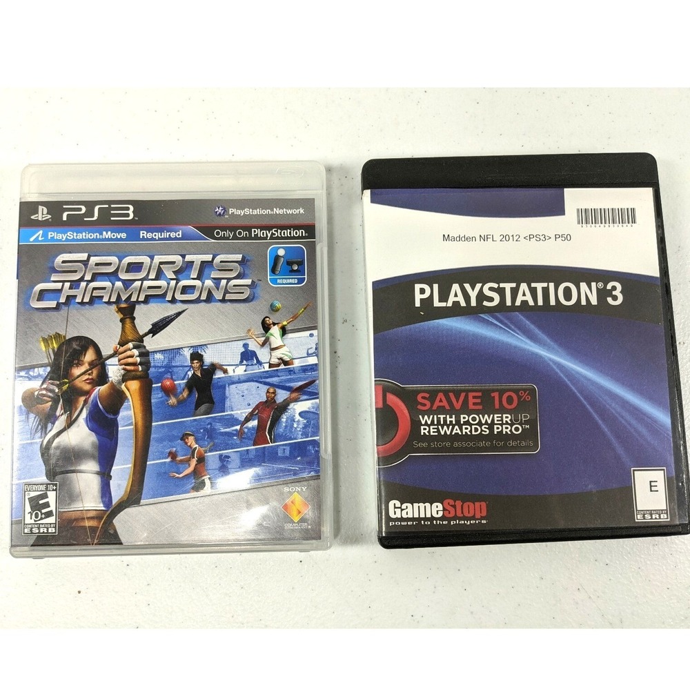 PS3 Game Bundle Sports Champions and Madden NFL 12 PlayStation 3 Lot